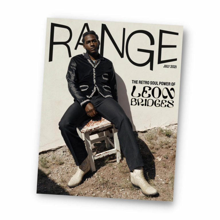RANGE cover featuring Leon Bridges