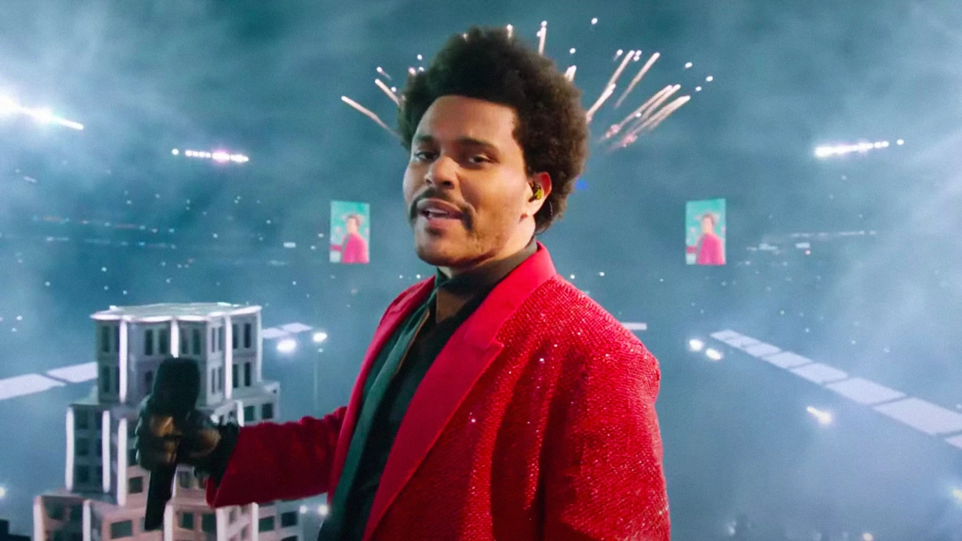 The Weeknd's red Super Bowl Givenchy jacket by was his most elaborate yet