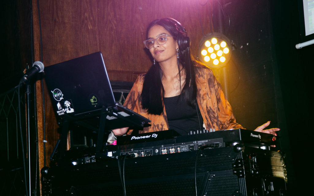 DJ Roshanie performing at She Rocks on Dec. 3 at Bar Cathedral in Toronto, ON. 