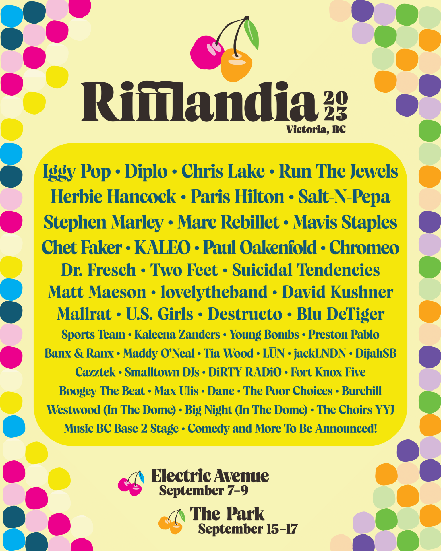 Rifflandia Festival 2023 Lineup Revealed RANGE